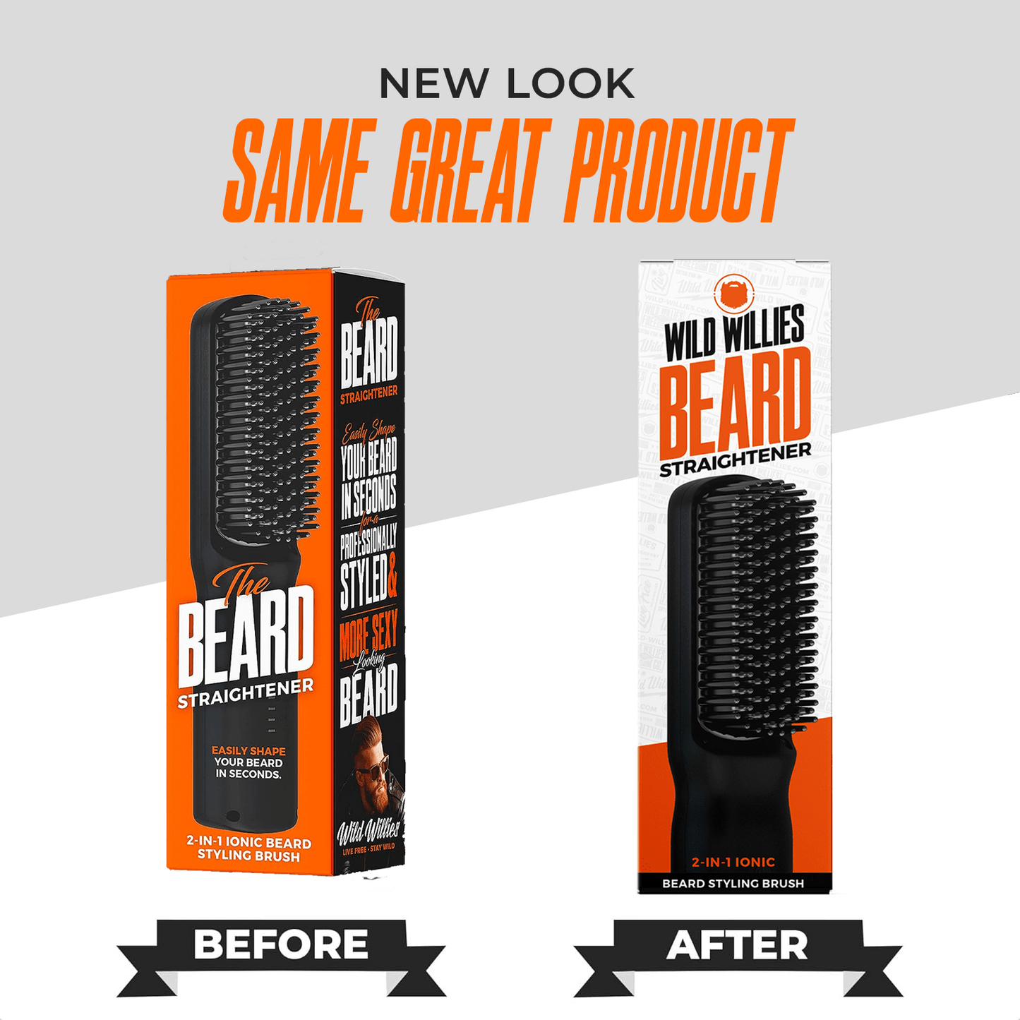 2-n-1 Beard Straightener 2.0 Tools Wild Willies