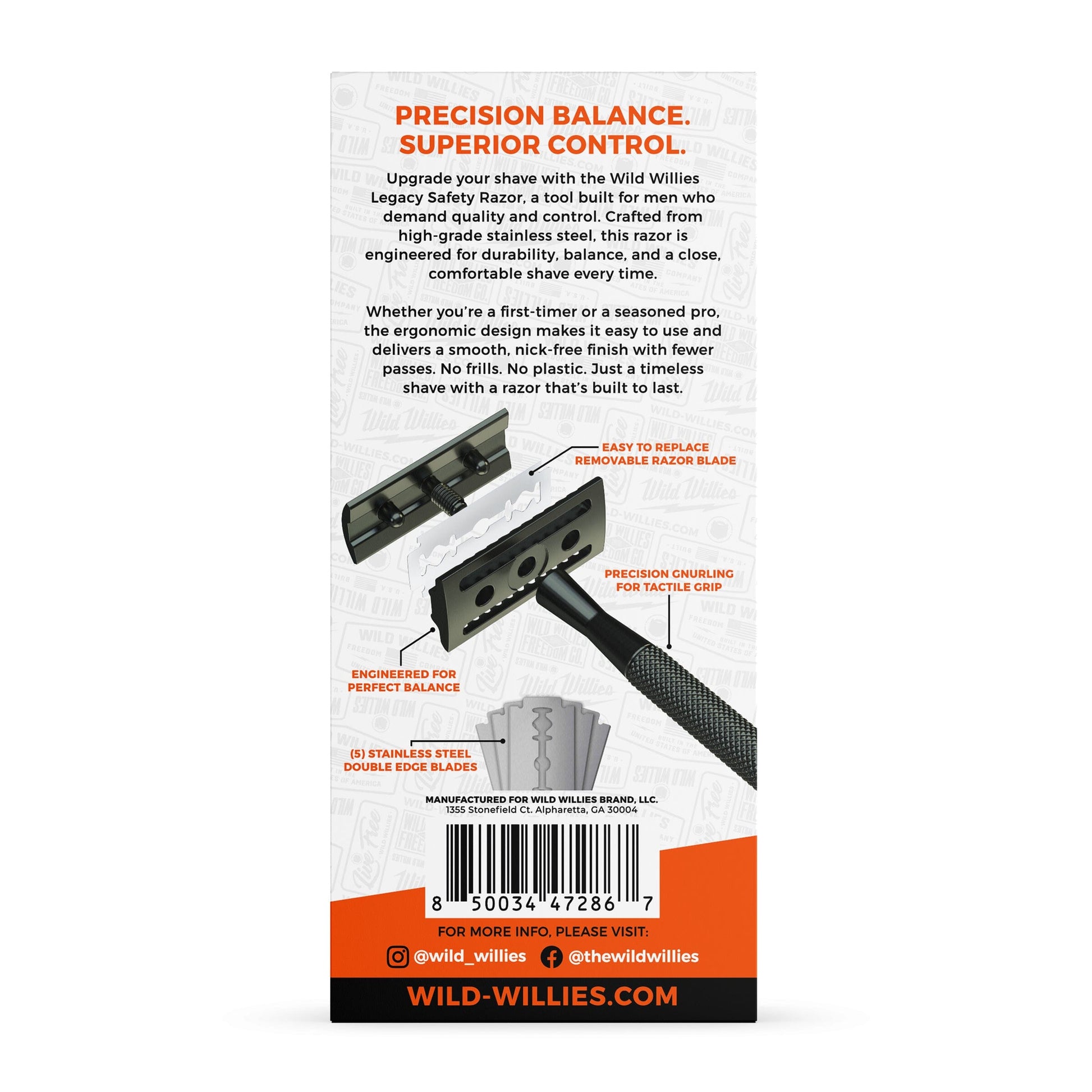 Legacy Safety Razor Skin & Body Wild Willies 