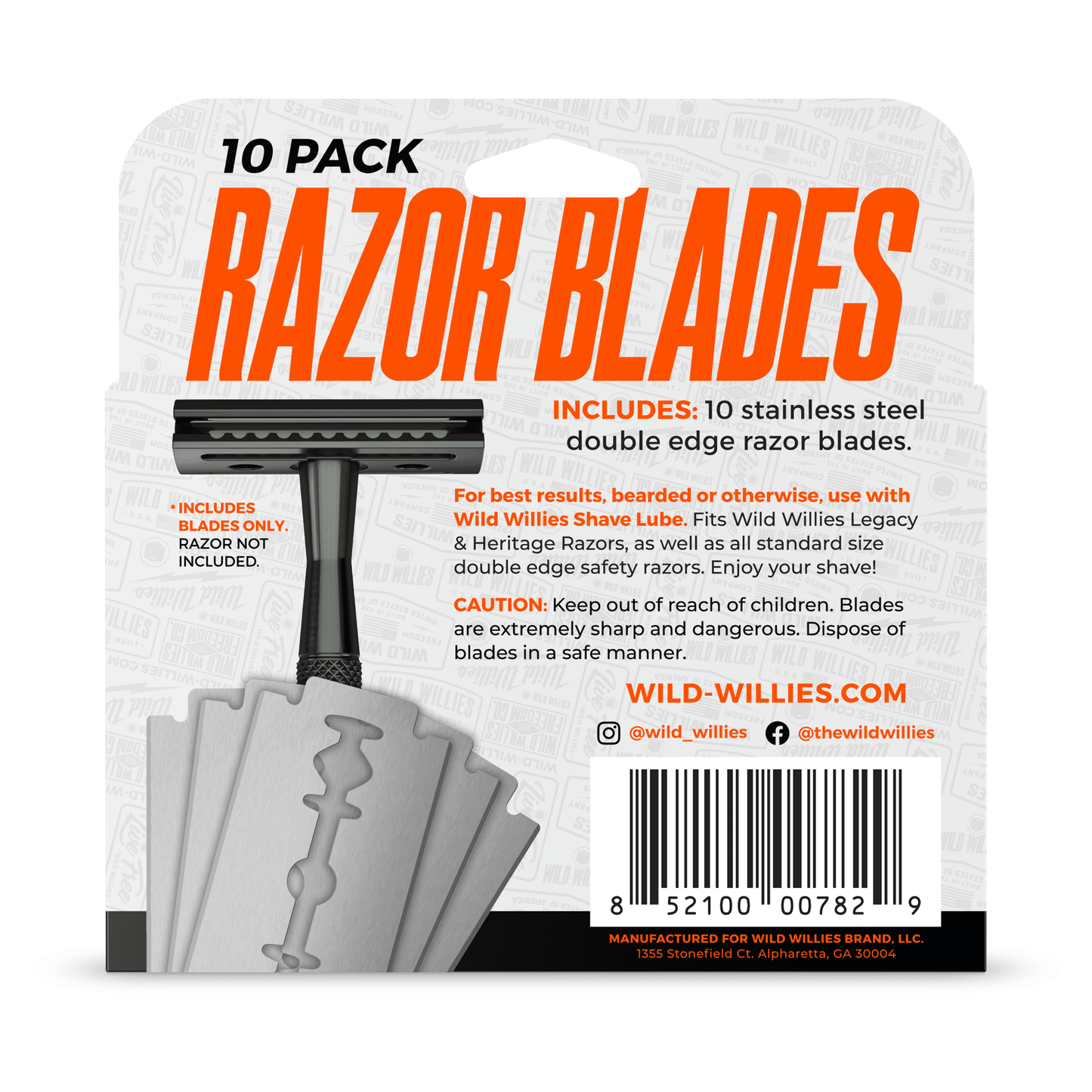 Razor Blades - 10 Pack Skin & Body Wild Willies 